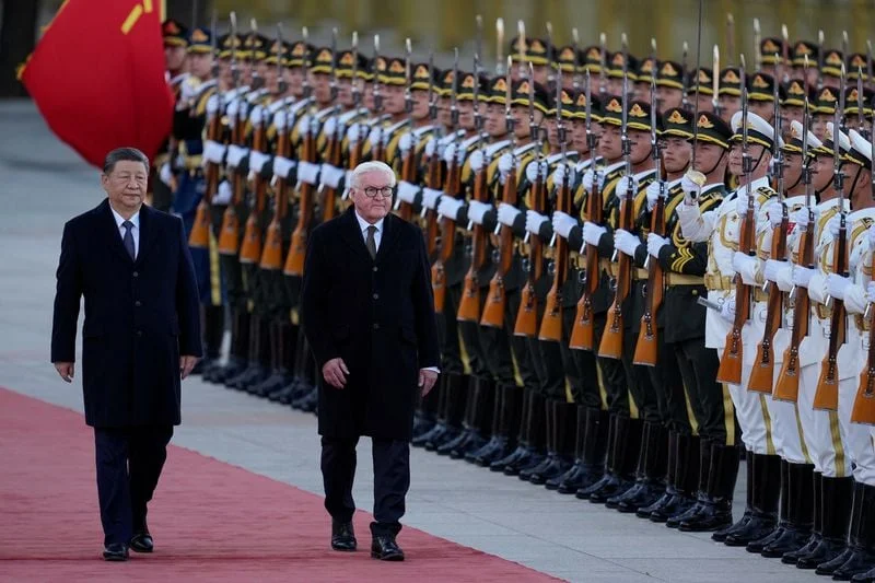 China, Germany should uphold international order, presidents say