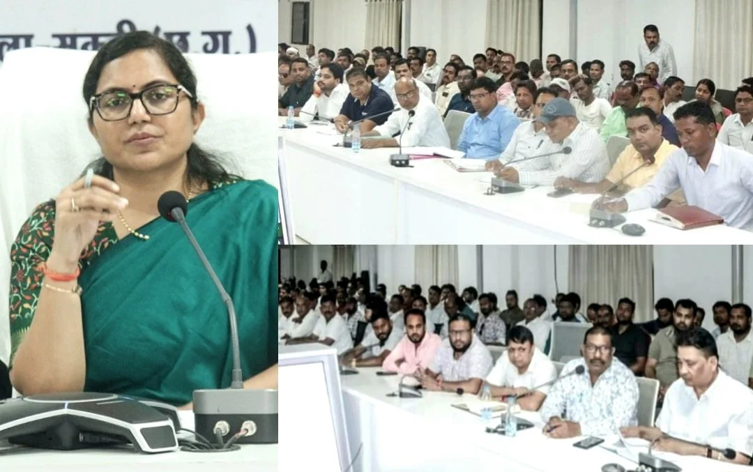 धान खरीदी की तैयारियों की कलेक्टर जयश्री जैन ने की समीक्षा, रकबे में अंतर वाले किसानों की बनेगी सूची ..